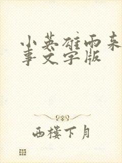 小英雄雨来的故事文字版