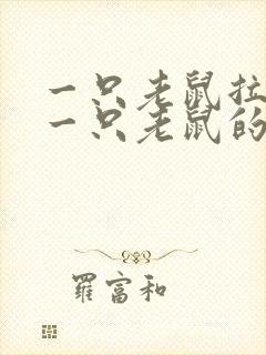 一只老鼠拉着另一只老鼠的看图写话