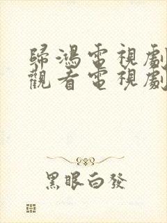 归鸿电视剧免费观看电视剧大全在线观看封面