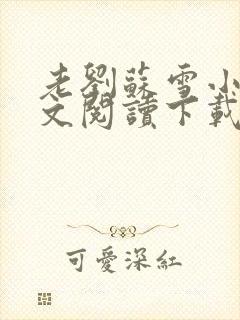 老刘苏雪小说全文阅读下载