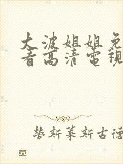 大波姐姐免费观看高清电视剧韩剧