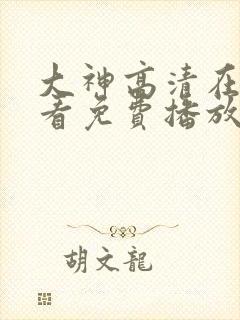 大神高清在线观看免费播放电视剧封面