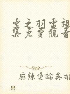 云之羽电视剧全集免费观看完整