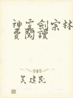 神霄剑宗林枫免费阅读封面