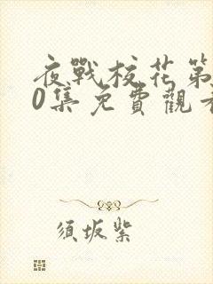 夜战校花第100集免费观看全集