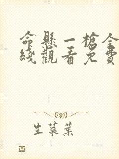 命悬一枪全集在线观看免费完整版