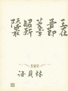 陆昭菱晋王小说最新章节在线阅读