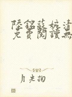 陆铭苏婉清小说免费阅读无弹窗封面