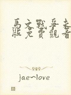 马文战争未删减版免费观看封面