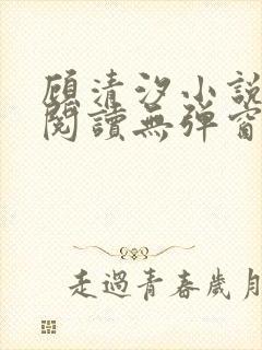 顾清汐小说免费阅读无弹窗