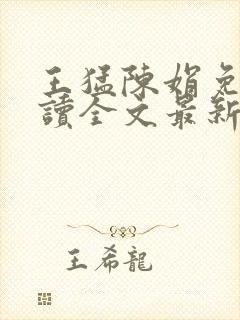 王猛陈娟免费阅读全文最新章节