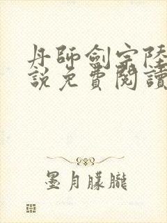 丹师剑宗陆尘小说免费阅读封面