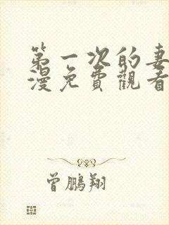 第一次的妻子动漫免费观看全集完整版