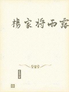 杨家将雨露均沾封面