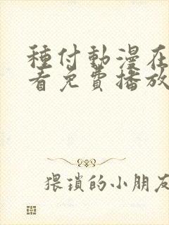 种付动漫在线观看免费播放电视剧免费观看