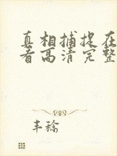 真相捕捉在线观看高清完整版免费播放