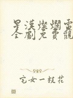 星汉灿烂电视剧全剧免费观看