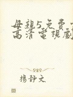 母亲5免费完整高清电视剧hd封面