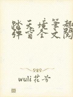 踏天境笔趣阁无弹窗全文阅读免费