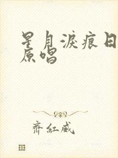 星月泪痕日语歌原唱封面