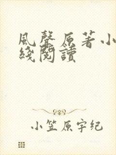 风声原著小说在线阅读