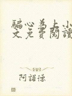 骗心为上小说全文免费阅读封面