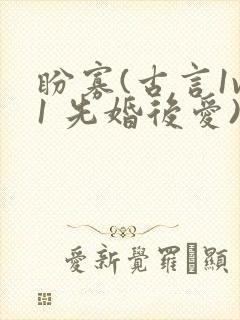 盼寡(古言1v1 先婚后爱)荔枝好多封面