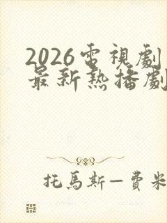 2026电视剧最新热播剧有哪些