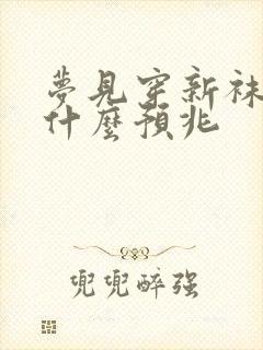 梦见穿新袜子是什么预兆