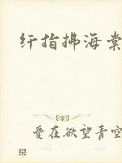 纤指拂海棠封面