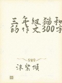 三年级猫和老鼠的作文300字