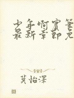 少年啊宾笔趣阁最新章节免费阅读