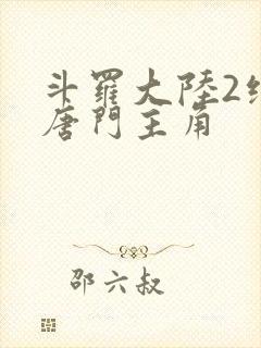 斗罗大陆2绝世唐门主角