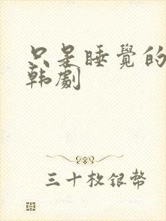 只是睡觉的关系韩剧封面