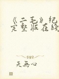 《二毛》纪录片完整版在线观看