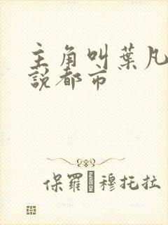 主角叫叶凡的小说都市