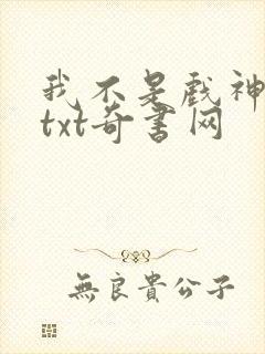 我不是戏神小说txt奇书网