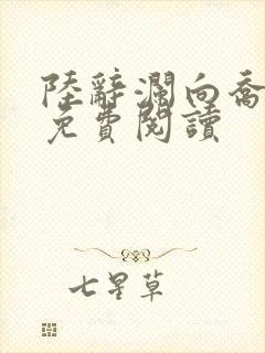 陆辞澜向乔小说免费阅读封面