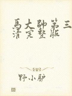 马大帅第三部高清完整版封面