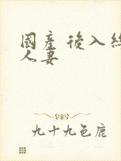 国产 后入丝袜人妻