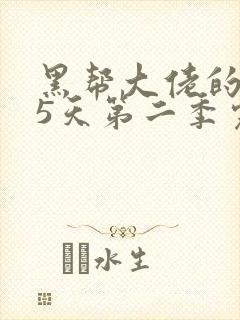 黑帮大佬的365天第二季完整版