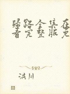 归路全集在线观看完整版免费