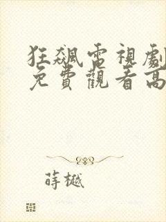 狂飙电视剧全集免费观看高清