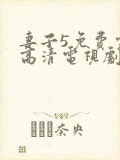 妻子5免费完整高清电视剧封面