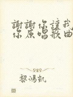 谢谢你让我遇到你原唱歌曲