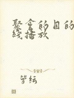 聚会的目的1在线播放