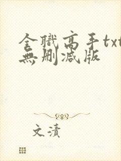 全职高手txt无删减版
