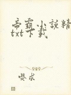 帝霸小说精校版txt下载