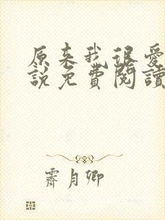 原来我很爱你小说免费阅读