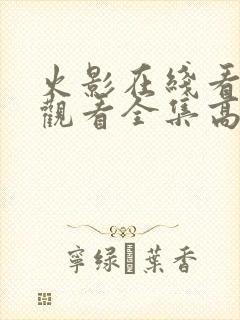 火影在线看免费观看全集高清